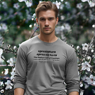 T-shirt En Tri-matière SPREZZATURA : L'ART ITALIEN DE LA MODE-BlackDenim