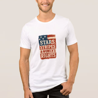 T-shirt En Tri-matière Stars, Stripes & Women’s Rights Distressed Flag