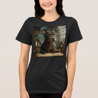 T-shirt En Tri-matière Steampunk Frenchie (Edition 1) - Women's Tri-blend