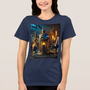 T-shirt En Tri-matière Steampunk Victorian Gothics Laboratoire Lanterne
