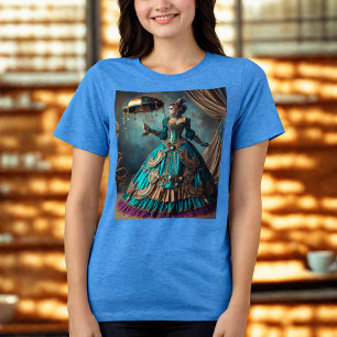 T-shirt En Tri-matière Steampunk Vintage Victorian Lady Circus