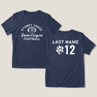 Stoney Creek Junior Cougars Football Blanc
