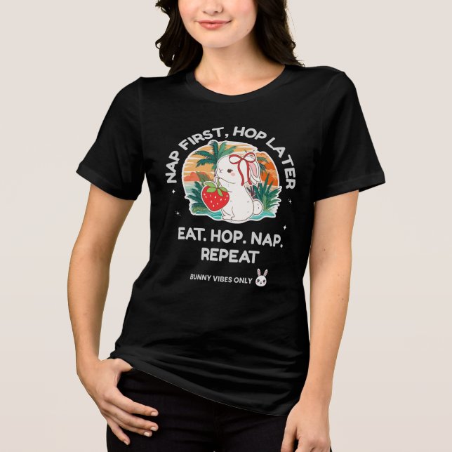T-shirt En Tri-matière Strawberry Dream Bunny (Recto)
