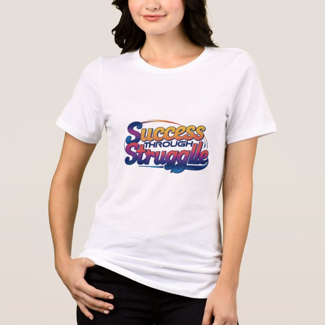 T-shirt En Tri-matière succès grâce à la lutte (Recto)