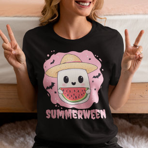 T-shirt En Tri-matière Summerween Mignon Fantôme Pastèque Été