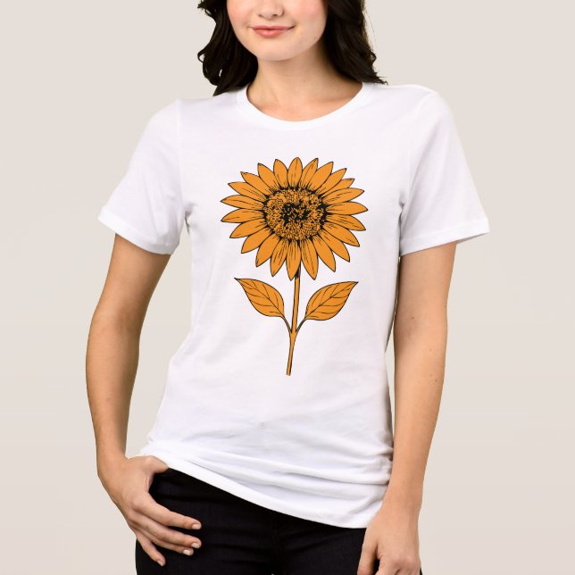 T-shirt En Tri-matière Sunflower Nightfall (Recto)
