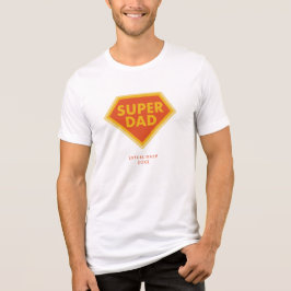 T-shirt En Tri-matière Super Papa année personnalisée