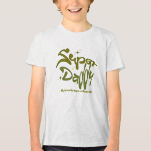 T-shirt En Tri-matière Super Papa Héros pour les Enfants