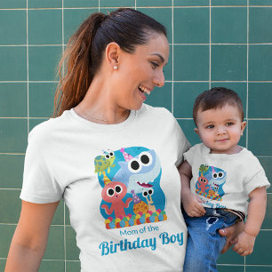 T-shirt En Tri-matière Super simple   Finny Shark Confetti Anniversaire