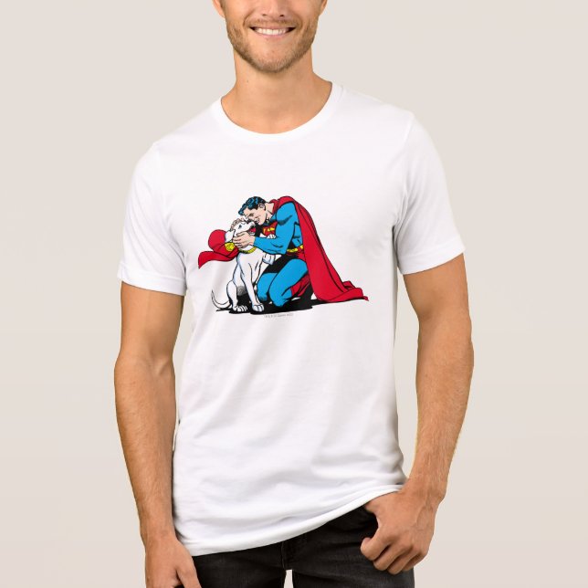 T-shirt En Tri-matière Superman et Krypto (Recto)