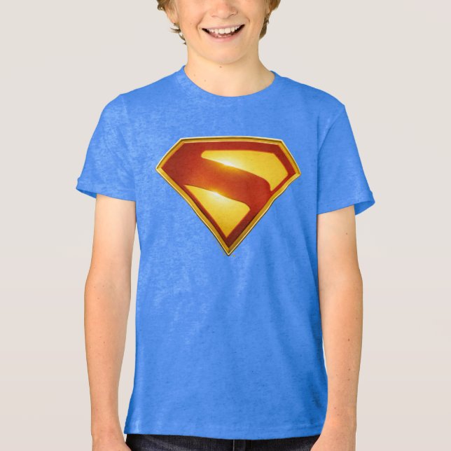 T-shirt En Tri-matière Superman Golden S Shield brillance (Recto)