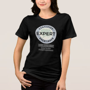 T-shirt En Tri-matière Surdiplômé en Suranalyse délivré par le Départemen