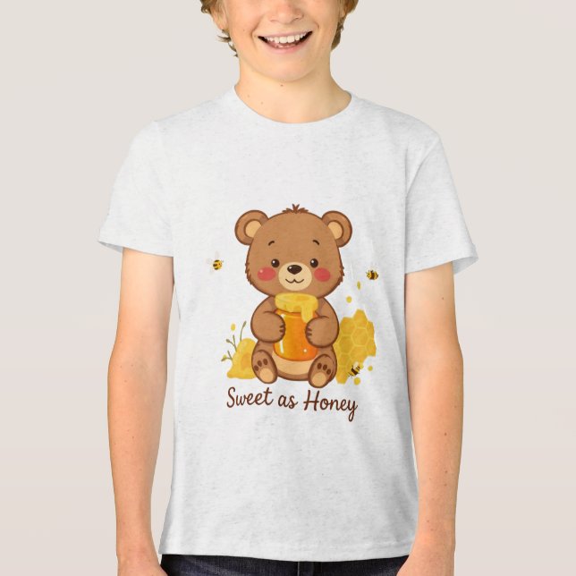T-shirt En Tri-matière Sweet as Honey - Filles (Recto)