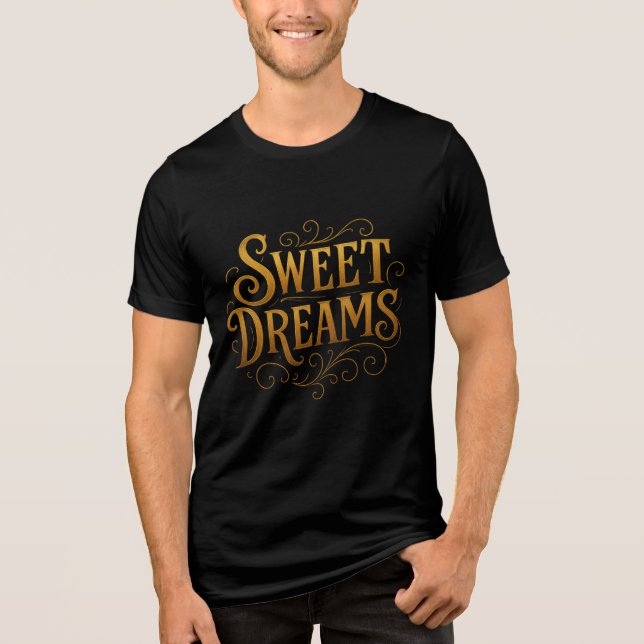 T-shirt En Tri-matière "Sweet Dreams" Typografy (Recto)