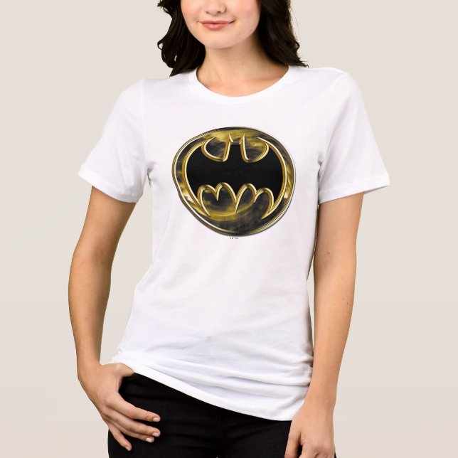 T-shirt En Tri-matière Symbole Batman | Logo Or (Recto)