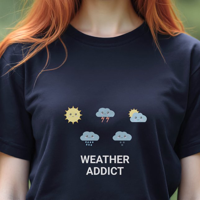 T-shirt En Tri-matière Symboles météo mignons (Cute Weather Symbols T-Shirt)