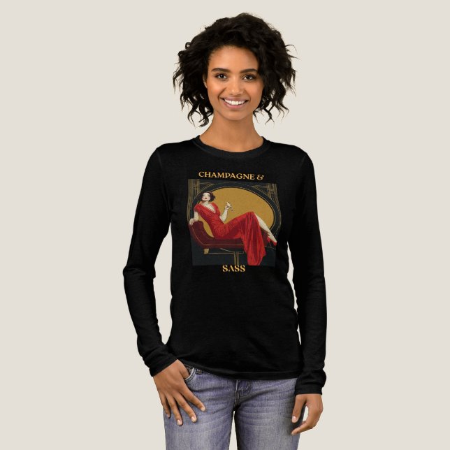 T-shirt En Tri-matière T-Chemise Sleft Champagne Et Sass (Recto complet)