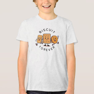 T-shirt En Tri-matière T Cute Running Biscuits & Crackers Friends Enfants