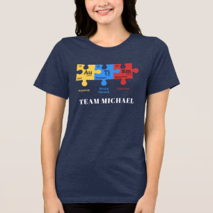 T-shirt En Tri-matière T-Shir de la famille de jumelage de Sensibilisatio