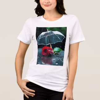 T-shirt En Tri-matière "T-Shirt à cravate d'équipage féminin classique"