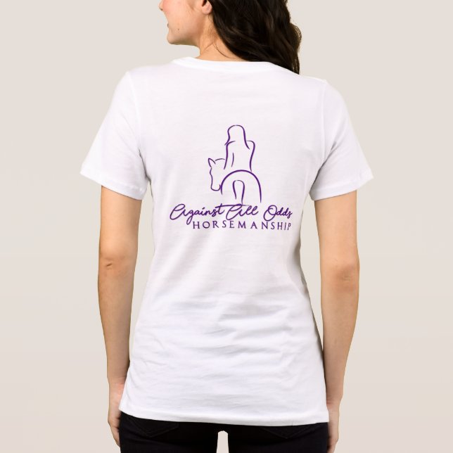 T-shirt En Tri-matière T-shirt AAOH avec lettres violettes (Verso)
