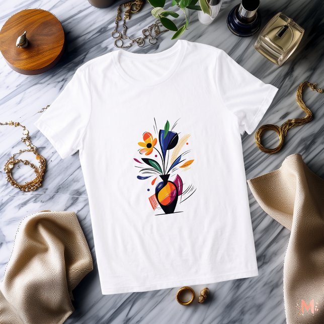 T-shirt En Tri-matière T-shirt Abstrait coloré | Artiste moderne (Créateur téléchargé)