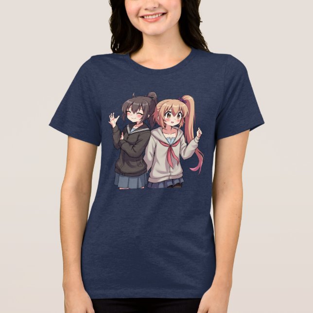 T-shirt En Tri-matière T-shirt Anime Girl Power (Recto)