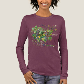 T-shirt En Tri-matière T-shirt aux fleurs lilas