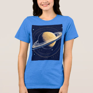 T-shirt En Tri-matière T-shirt avec une conception de système solaire des