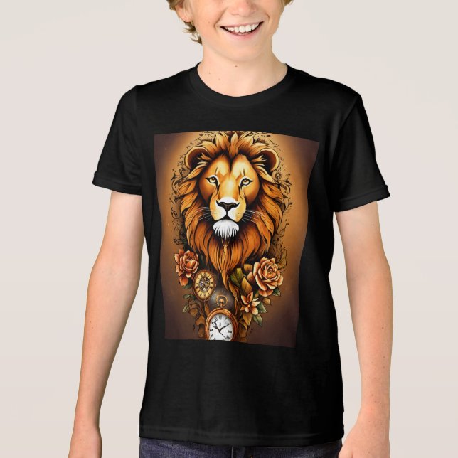 T-shirt En Tri-matière T-shirt Bella+Canvas Jeunes, noir solide, (Recto)