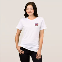 T-Shirt BELLA WOMENS STYLE FLEURS DESIGN