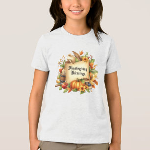 T-shirt En Tri-matière T-shirt Bénédiction de Thanksgiving