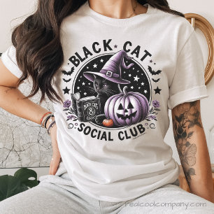 T-shirt En Tri-matière T Shirt Black Cat Social Club Halloween