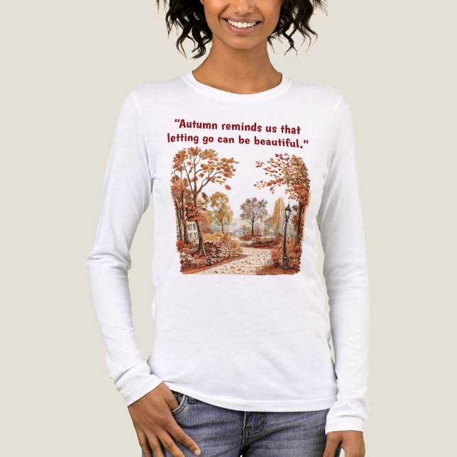 T-shirt En Tri-matière T-shirt— Citation Inspirationnelle d'automne (Recto)