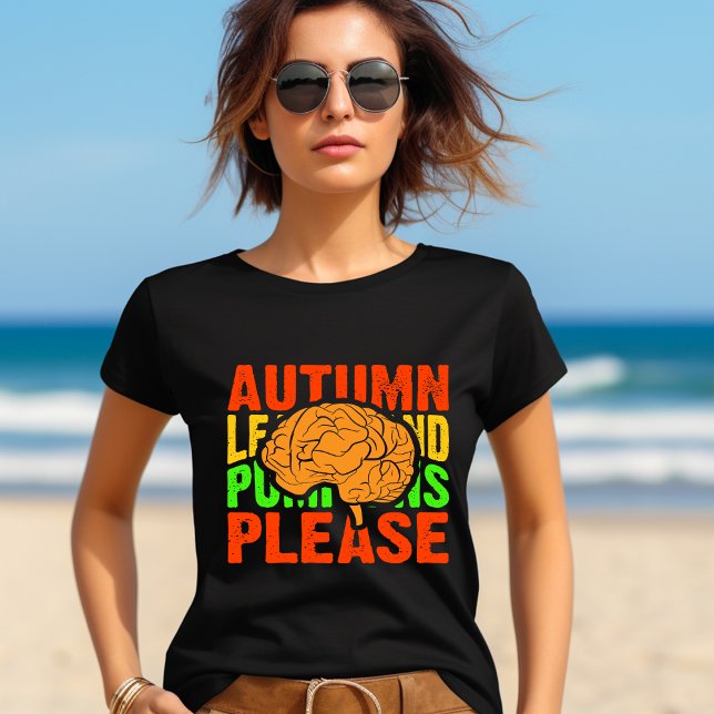 T-shirt En Tri-matière T-shirt Citrouille d'automne (Créateur téléchargé)