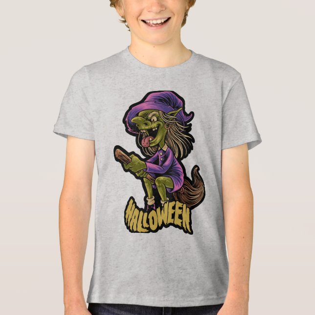 T-shirt En Tri-matière T-shirt citrouille Scarecrow Halloween (Recto)