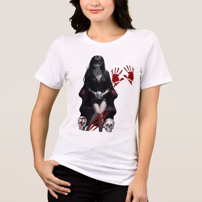 T-shirt En Tri-matière T-shirt de l'Anime d'horreur gothique (Recto)