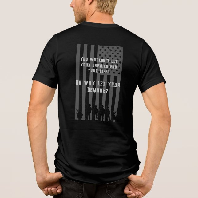 T-shirt En Tri-matière T-shirt des démons intérieurs - Sensibilisation à  (Verso)