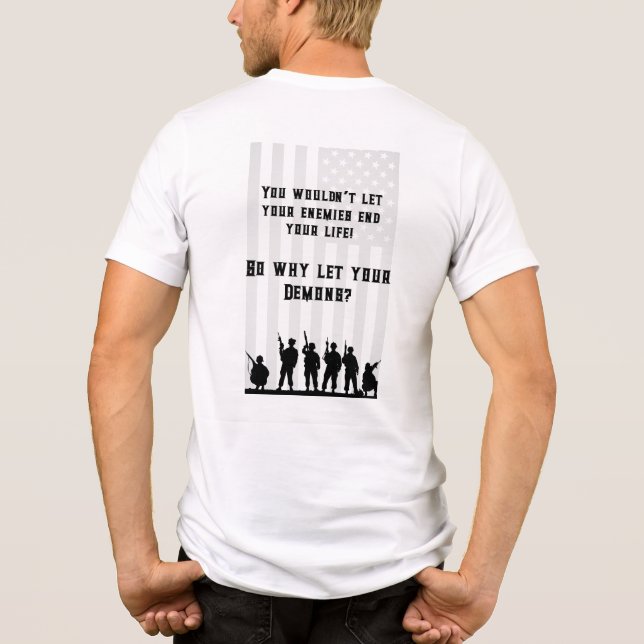 T-shirt En Tri-matière T-shirt des démons intérieurs - Sensibilisation à  (Verso)