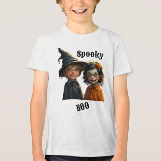 T-shirt En Tri-matière T-shirt d'Halloween pour enfants - Éffrayant plais