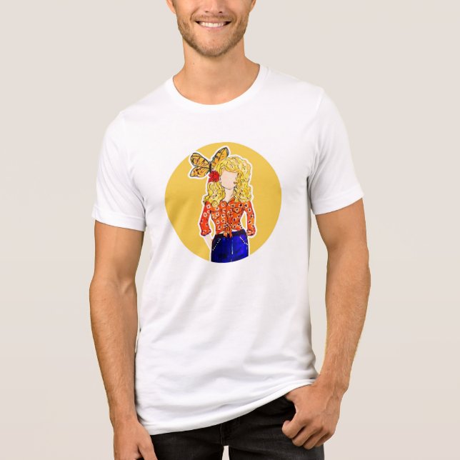 T-shirt En Tri-matière T-shirt Dolly Dot Jaune (Recto)