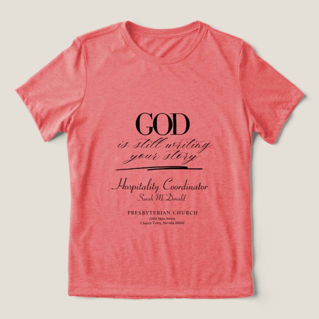 T-shirt En Tri-matière T-shirt du groupe chrétien personnalisable (Design Recto)