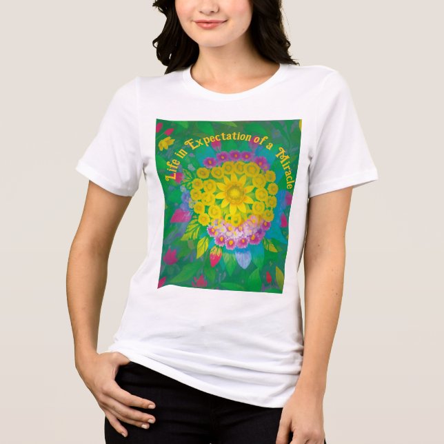 T-shirt En Tri-matière T-shirt féminin imprimé frolaire (Recto)