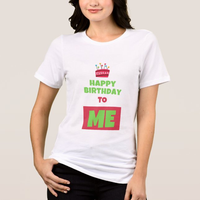 T-shirt En Tri-matière T-shirt femme anniversaire (Recto)