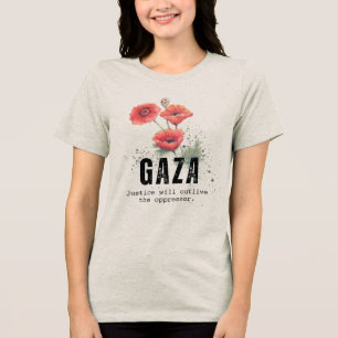 T-shirt En Tri-matière T-shirt Fleurs anémones de Gaza - Justice