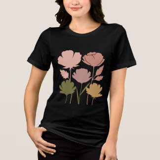 T-shirt En Tri-matière T-shirt floral bohème - Fleurs de ton de la Terre