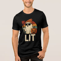 T-shirt Ghost Lit Halloween