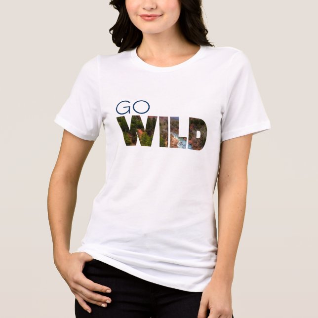 T-shirt En Tri-matière T-shirt Go WILD Abondance Active (Recto)