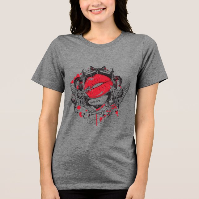 T-shirt En Tri-matière T-shirt Graphic Lèvres Rouges (Recto)
