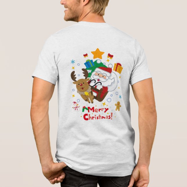 T-shirt En Tri-matière t-shirt homme noël (Verso)